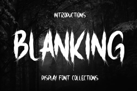 Blanking: The Display Brush Font for Bold Designs