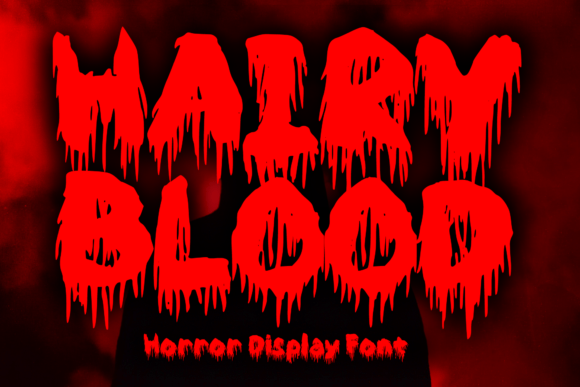Hairy Blood Font: A Bold Choice for Horror Designs