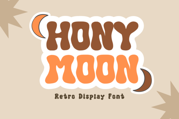Hony Moon: The Retro Bubble Font for Bold Crafts