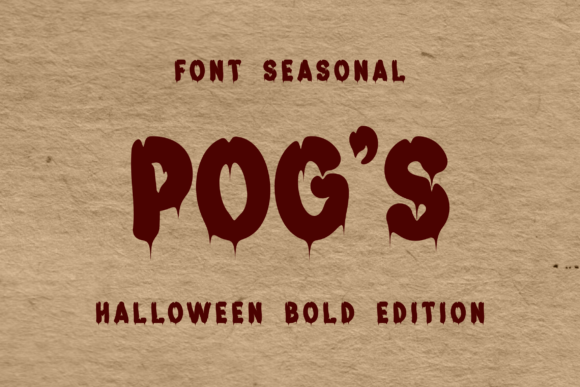 Pog s: The Spooky Display Font for Bold Creators