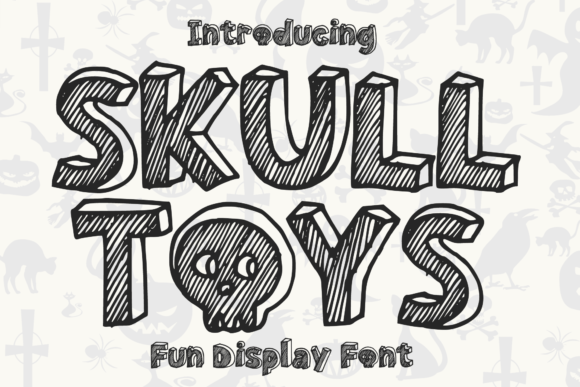 Skull Toys: The Retro Font for Bold Halloween Designs