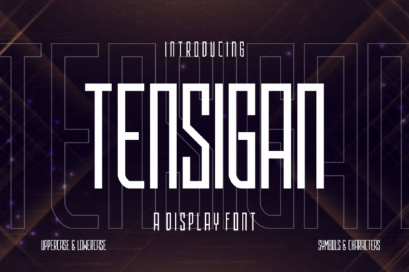 Tensigan: Elevating Visual Identity Through Unique Display Typography