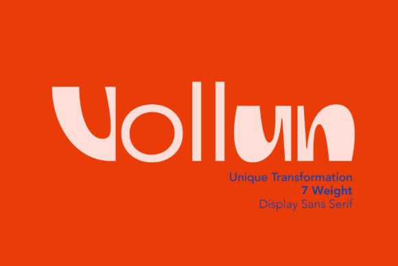 Vollun: The Quirky Display Font for Modern Branding